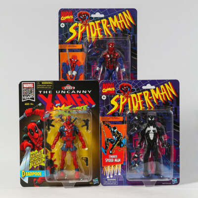 Spider-Man Retro Marvel Legends Venom Symbiote Spiderman 6-Inch