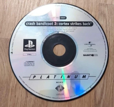 Crash Bandicoot 2: Cortex Strikes Back (Sony PlayStation 1, 1999) NUR CD