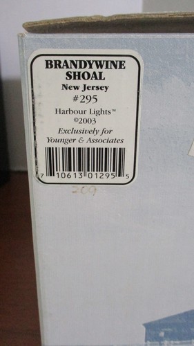 Harbour Lights BRANDYWINE SHOAL, NJ #295 LIGHTHOUSE SCULPTURE / FIGURINE BOX COA - Picture 8 of 8