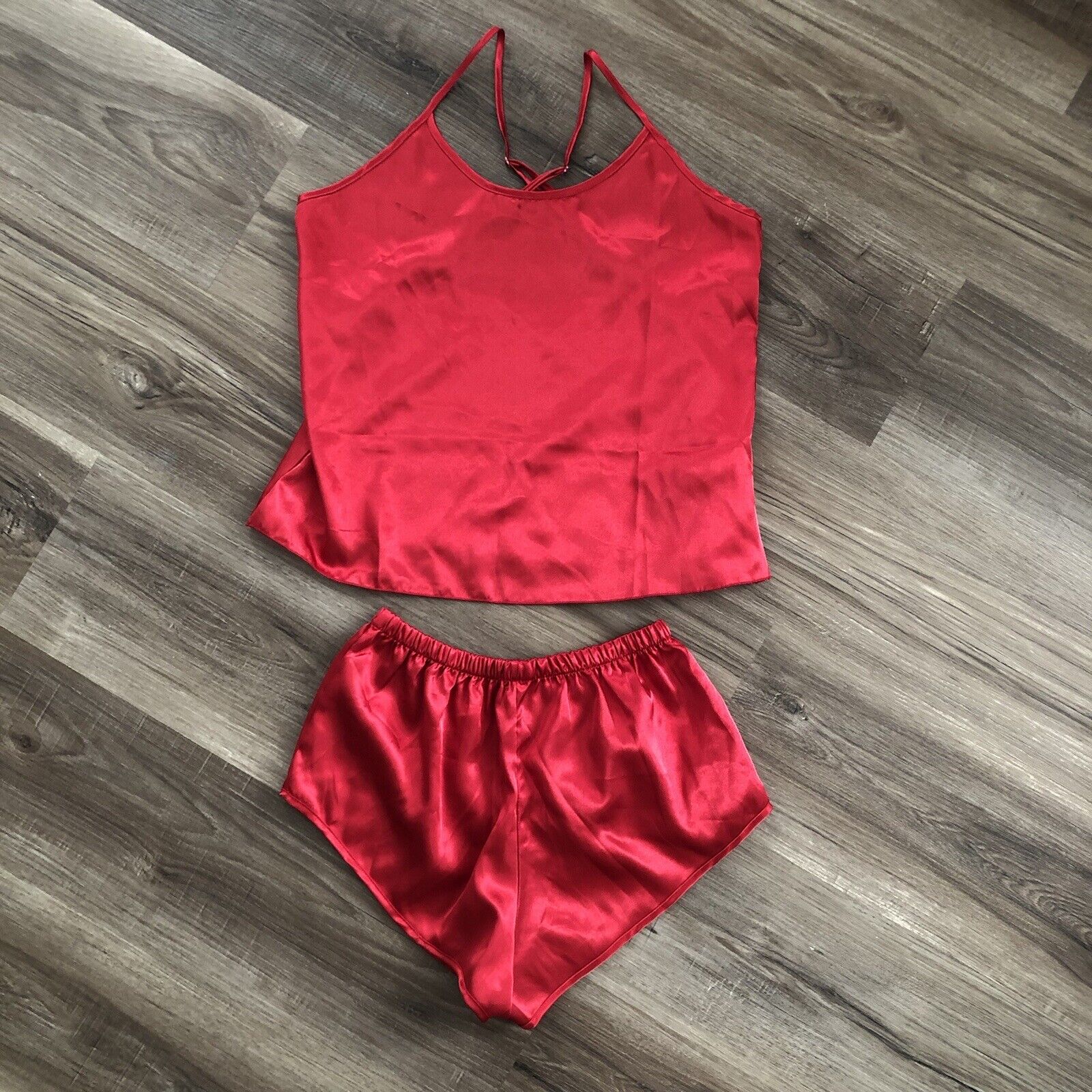 Red shorts and tank top intimates set Size Small - image 1