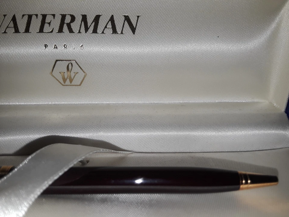 Waterman 33002 | Bolígrafo marrón oscuro y dorado | París (¡Nuevo!) Foto 3 de 4