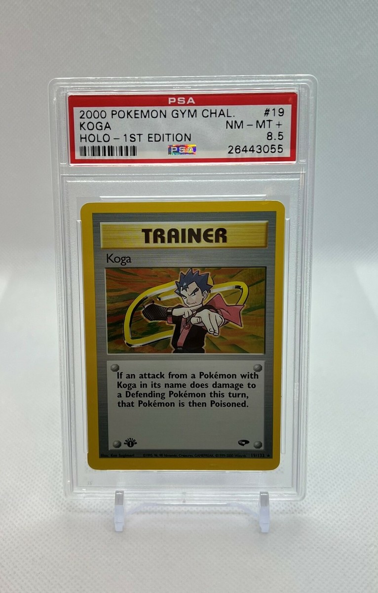 Pokemon Card - Koga 19/132 - Gym Challenge - 1st Edition - Holo - PSA 8.5 NM-MT+ | eBay Pokemon Card - Koga 19/132 - Gym Challenge - 1st Edition - Holo - PSA 8.5 NM-MT+ | eBay