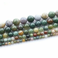 6/8/10/12/14/16mm Indian MultiColor Agate Gemstone Round Loose Beads Strand 15''