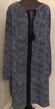 MICHAEL KORS WOMENS DRESS SIZE 1X NAVY AND WHITE