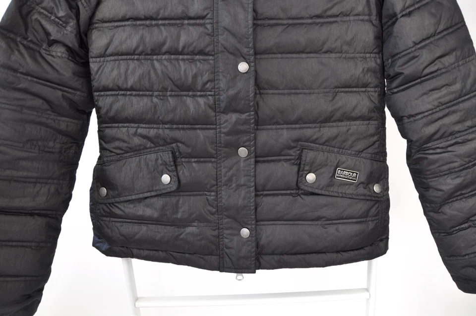 WOMENS BARBOUR INTERNATIONAL CROWN QUILTED PUFFER JACKET SHINY SIZE uk10 us6 - Image 2 of 4