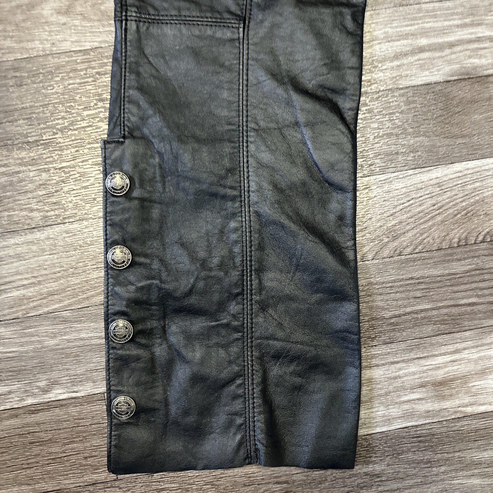Authentic Harley Davidson Leather Riding Pants; Mens… Gem