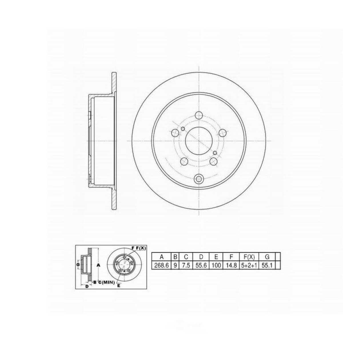 Disc Brake Rotor-FVP Premium Replacement Coated WINSTOP 661371 for sale ...