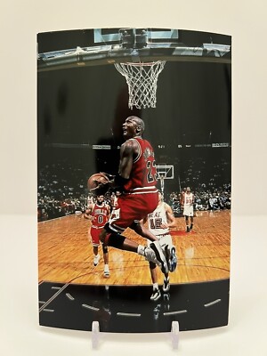 Michael Jordan Reverse Backwards 2 Hand Dunk Chicago Bulls Basketball 4x6 Photo | eBay