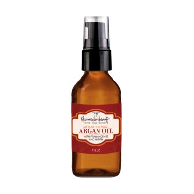 Organic Virgin Argan Oil with Frankincense & Myrrh, Gifts of the Magi,  1 oz.