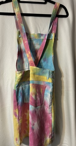 Like an Angel Pastel Tie Dyed Overall Dress Women Girl Size S (D8) - Picture 3 of 5