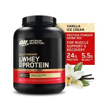 Optimum Nutrition Gold Standard Whey Protein Powder, Vanilla Ice Cream, 3.96lb 13.89 per gallon
