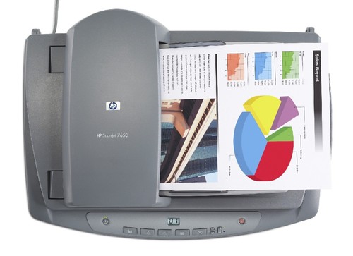 HP ScanJet 7650 Flatbed Scanner A4 USB Duplex L1940A REF W/WARRANTY - Picture 2 of 2