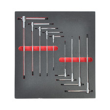 T-handle Hex Wrench Set For Most Bicycle Motorcycle Integrated Strip-gripper 9pc