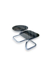 Tavolino Design Acciaio Cromato Anni ‘70