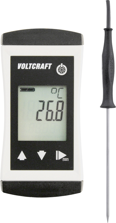 VOLTCRAFT PTM 100 + TPT-203 Temperatur-Messgerät -200 - 450 °C Fühler-Typ Pt1000