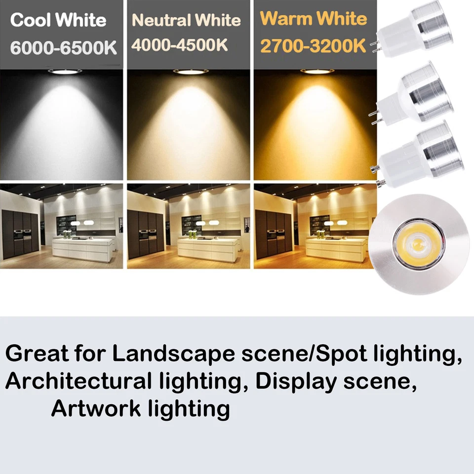 GU10 LED Spotlight Bulbs 3W Lamp AC 110V 220V Energy Saving Light Epistar Chip - Image 4 of 4