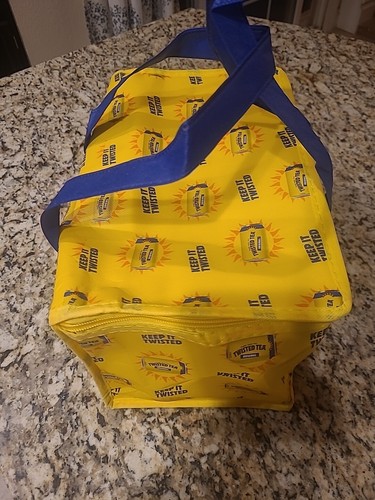 NEW Twisted Tea Insulated Yellow Cooler Bag - Picture 2 of 3