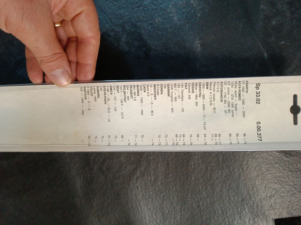 COPPIA SPAZZOLE TERGI ALFA ROMEO GIULIA, GTA, GT A112, 127, Primula  simca - Imagem 3 de 4