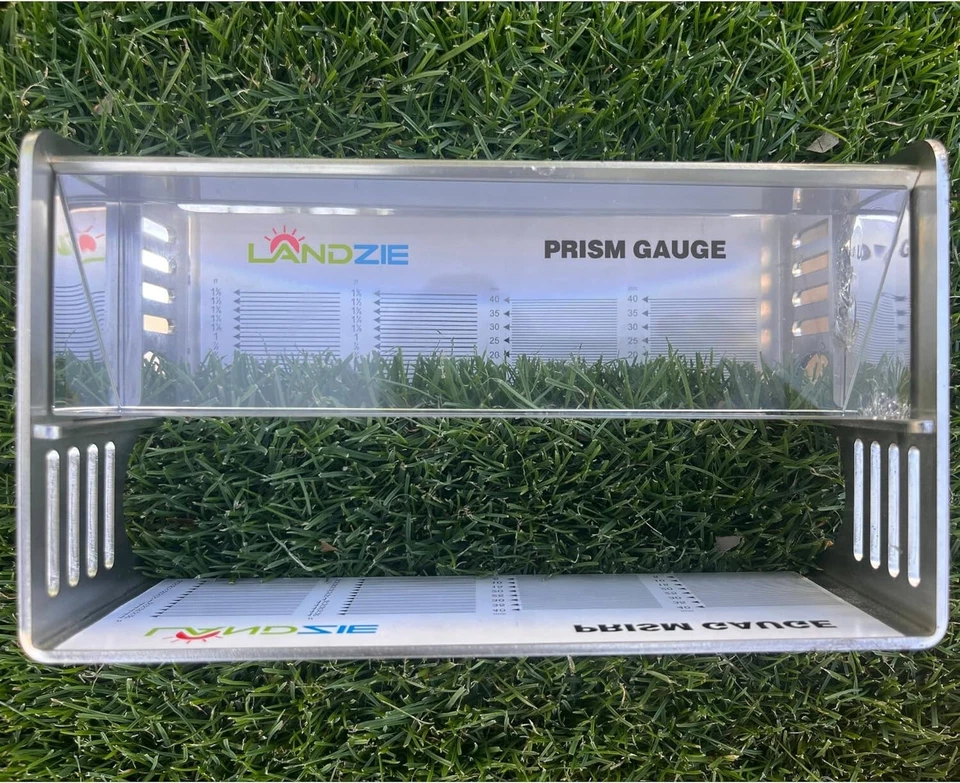Medidor de altura de césped Landzie Prism mide fácilmente la longitud del césped hasta 1 5/8 pulgadas Foto 3 de 4