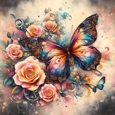 Butterfly Diamond Art Kits for Adults, Butterfly Diamond Painting, Butterfly-2