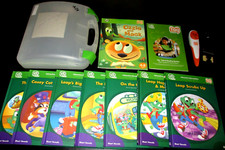 LOT Leap Frog Tag Reader Stylus Pen  8 Books Set Bundle A21 Tested 