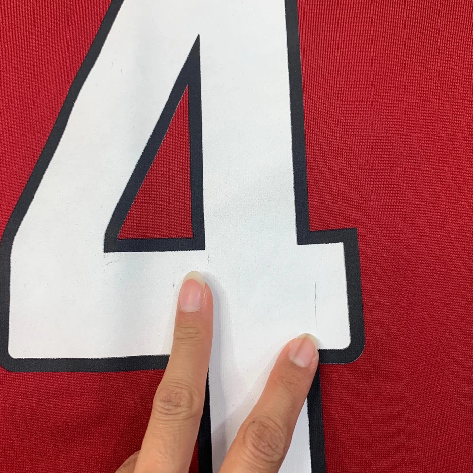 Camiseta Nike Arizona Cardinals para hombre 2XL roja blanca Kevin Kolb NFL en el campo #4 Foto 4 de 4