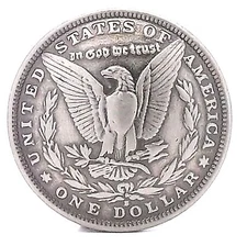 Morgan Head Eagle Dollar Screwback Replica Concho 7097-07 by Stecksstore
