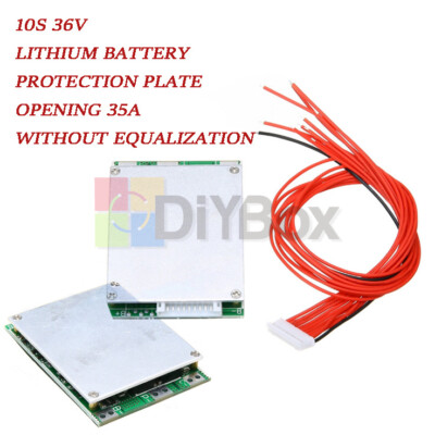 10S 36V 35A BMS PCB PCM Li-ion Battery Power Protection Board without Balance