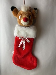 Vintage Rudolph Christmas Stocking