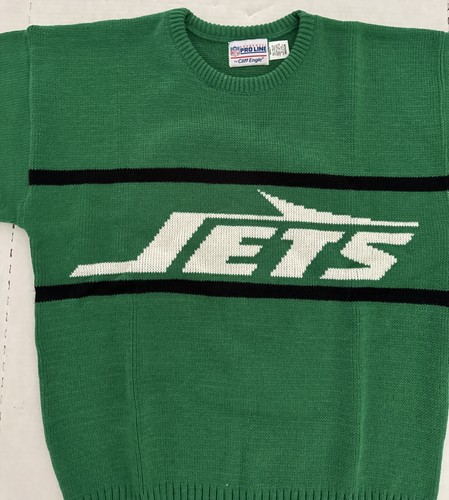 NY Jets Sweater CLIFF ENGLE Vintage Slim Fit Medium New With Package 1980’s - Picture 2 of 13