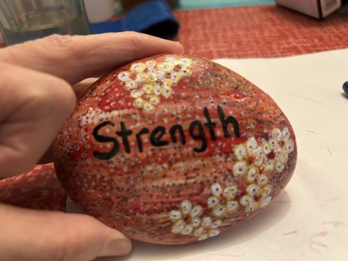 Inspirational painted rock Strength Serenity Courage Wisdom | eBay