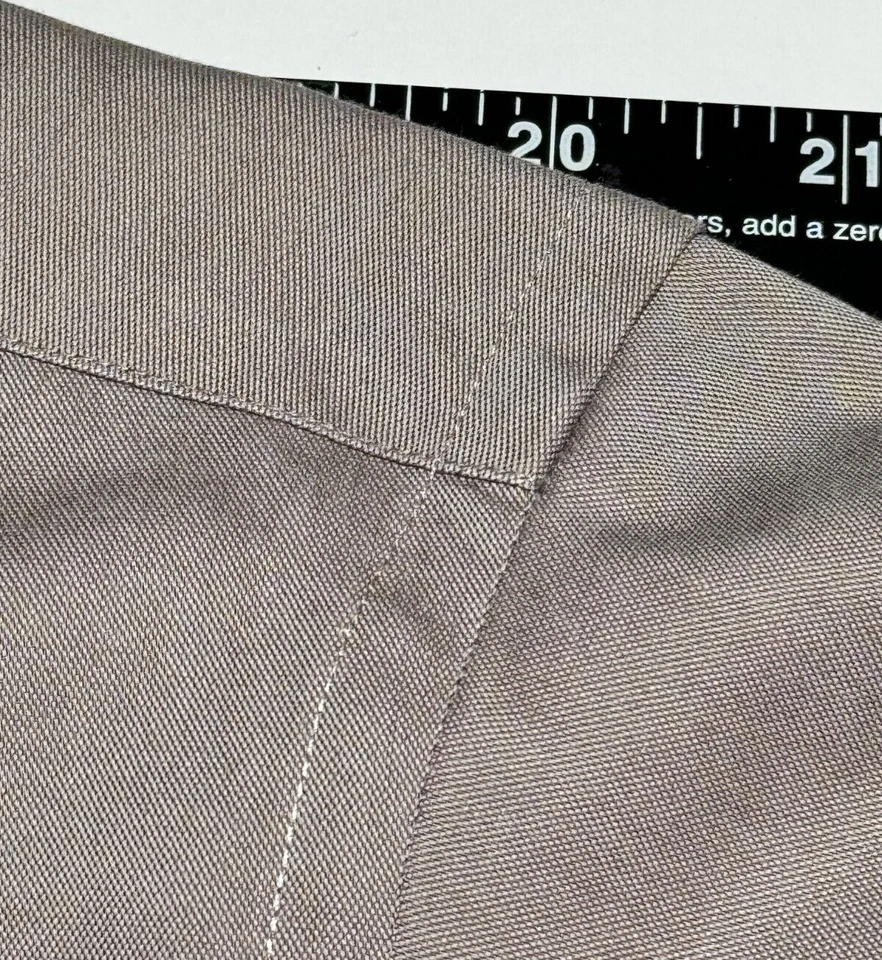 Camisa de Vestir Enro Marrón Manga Larga Para Hombre Talla XX Grande 16 34/35 Alto - En muy buena condición Foto 3 de 4