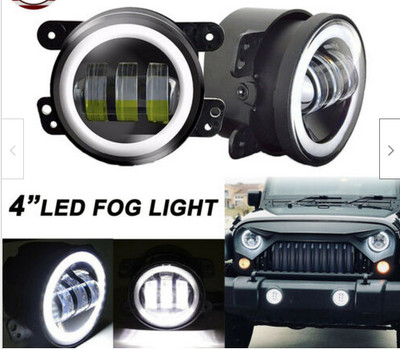 Pair 30W CREE Fog Lights for Jeep Wrangler 2007-2017 Grand Cherokee