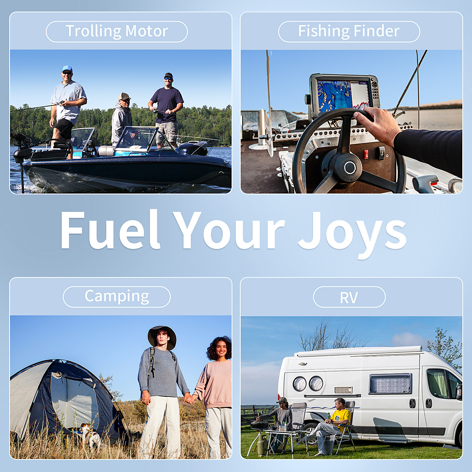 24V 50Ah LiFePO4 Lithium Battery 1280Wh Deep Cycles For Trolling Solar