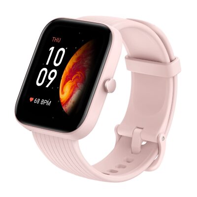 Amazfit Bip 3 Pro Smartwatch 44mm 5ATM, 60 Sports Modes iPhone Android Pink