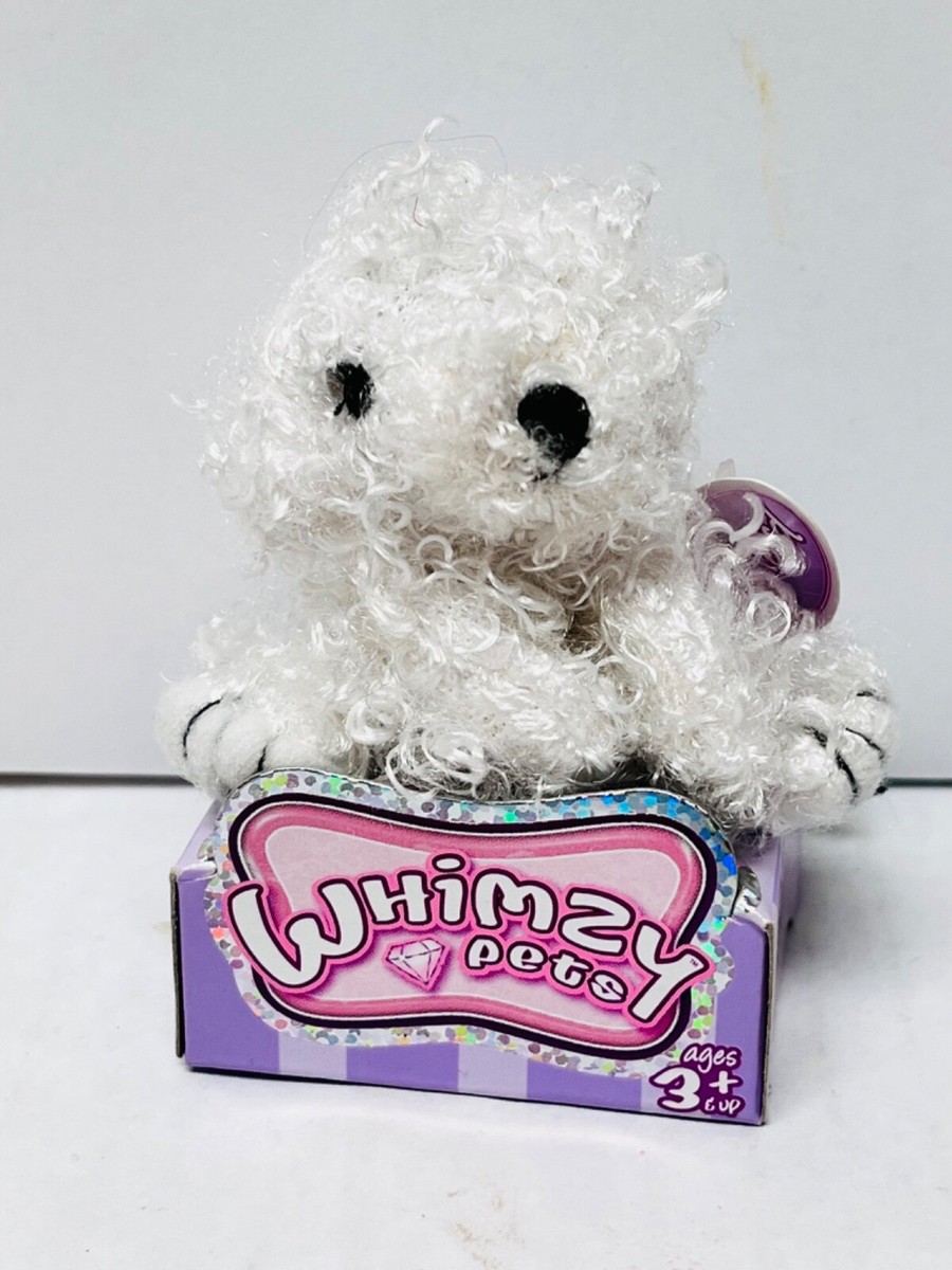 Whimzy Pets Mini Plush Toy White Dog Puppy 
