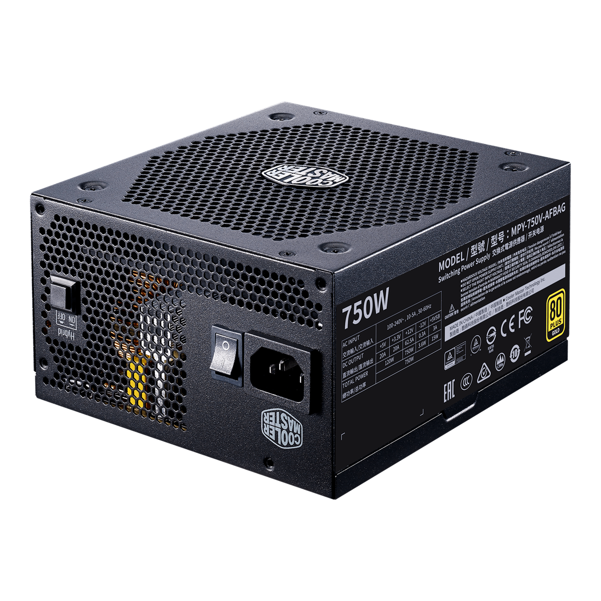 Cooler Master V750 GOLD -V2 PSU 80+ Certified 750W ATX Power