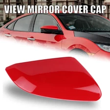 Right Passenger Side Mirror Cover Glossy Red Fits For Honda Civic 2016-2021 US