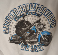 Graceland Harley Davidson Memphis TN. Elvis womens tank too size L Made in USA