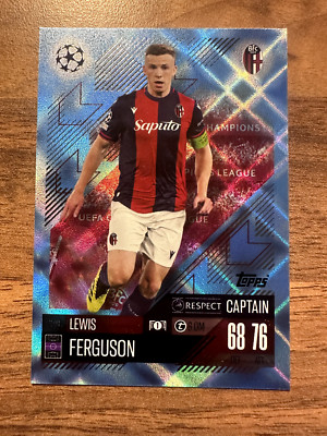 Match Attax 24/25 CL Crystal Parallel Captain Lewis Ferguson no 340