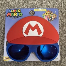Nintendo Super Mario Blue Lens Kids Sunglasses 100 UV Protection