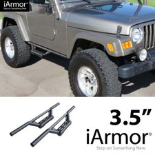 Iarmor Stainless Steel Drop Steps For 87-06 Jeep Wrangler Tj Yj 2dr