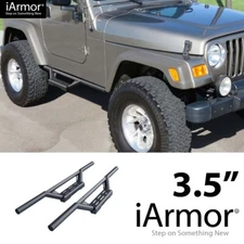 iArmor Stainless Steel Drop Steps for 87-06 Jeep Wrangler TJ YJ 2Dr