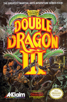 Double Dragon III Sacred Stones BOX ART NES Premium POSTER MADE IN