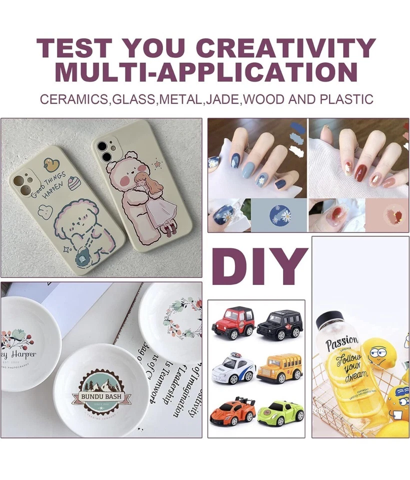 Waterslide Decal Paper Inkjet CLEAR 20 Sheets 8.5x11 Water Slide Transfer Paper - Image 3 of 4