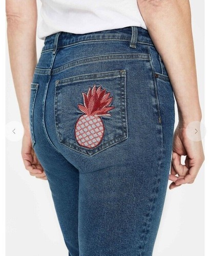 BODEN Cambridge bestickte Jeans UVP 70€ GRÖßE UK 8R TOP ZUSTAND T0309 - Bild 3 von 11