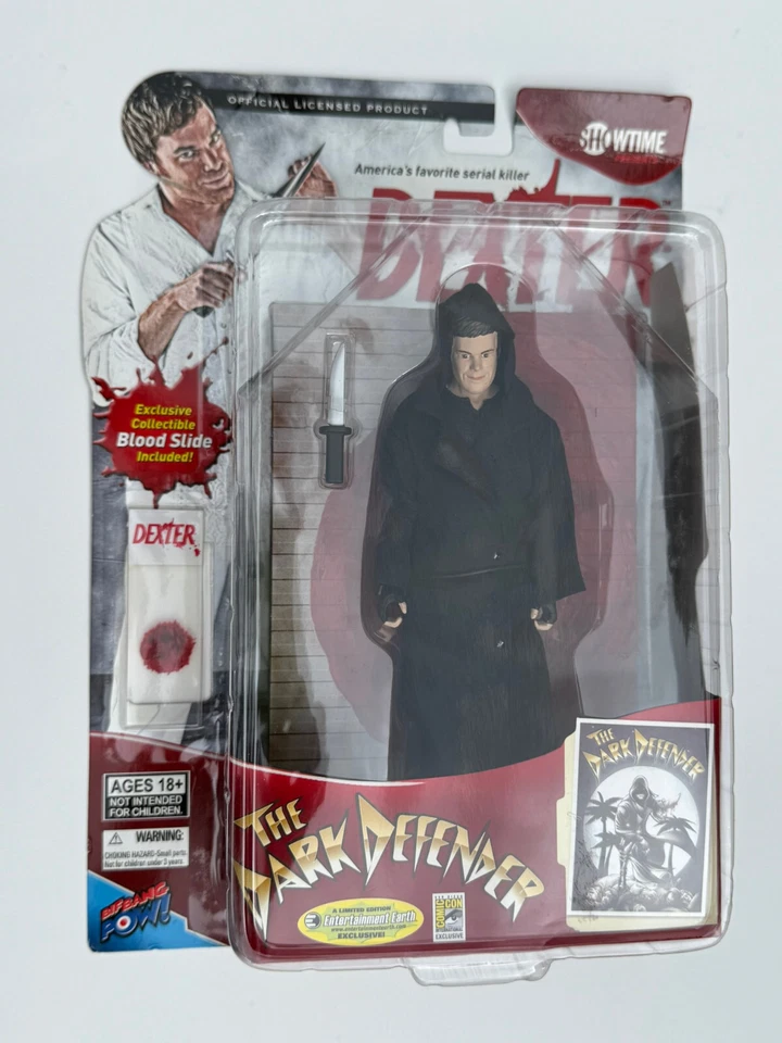 Dexter "The Dark Defender" Action Figure With Collectible Blood Slide Sealed - Image 3 of 4