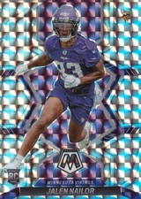 🏈 2022 PANINI MOSAIC ROOKIE SILVER - JALEN NAILOR RC #347 MINNESOTA VIKINGS