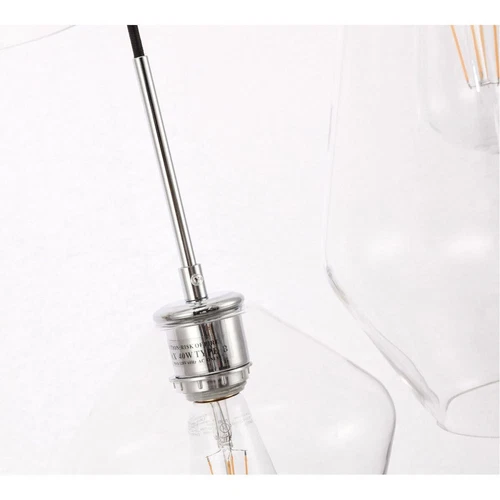 Chrome Pendant 3 Light Kitchen Island Modern Chandelier Dining Room Lighting - Picture 11 of 12