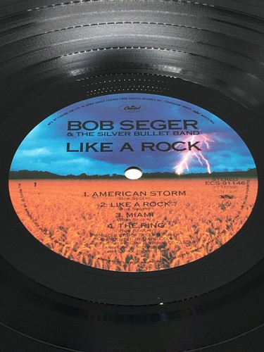 Bob Seger & the silver bullet band Like a Rock LP Vinyl Record 1986 PT12398 - Picture 3 of 11